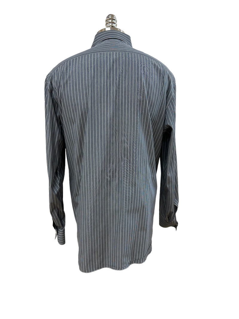 Size 44 Luigi Borrelli Men's Long Sleeve Shirt
